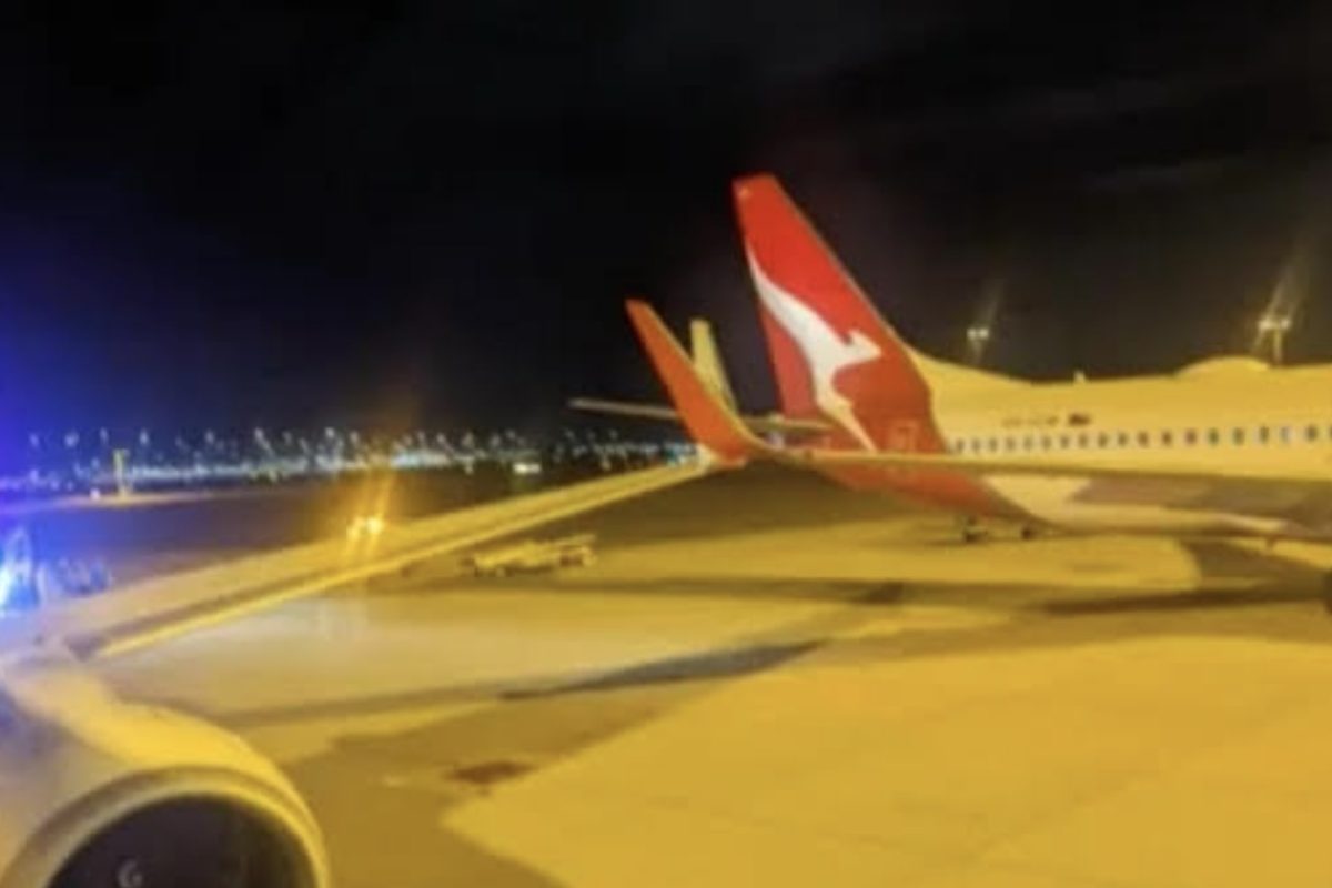 Wing tips clipped in jet collision